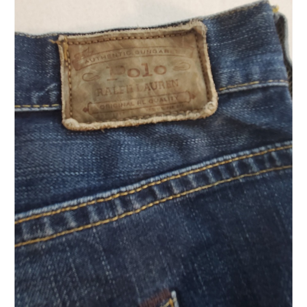 Polo Ralph Lauren Jeans Mens Size 46B x 30 Blue Hampton Straight Measure 46 X 27 - Picture 3 of 12